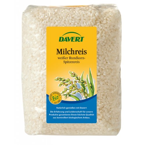 Davert, weisser Milchreis, Rundkorn, 1kg von Davert