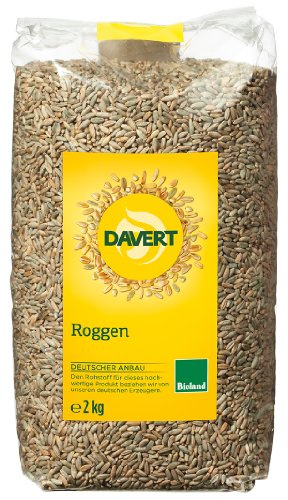 Davert Roggen, 2er Pack (2 x 2 kg) - Bio