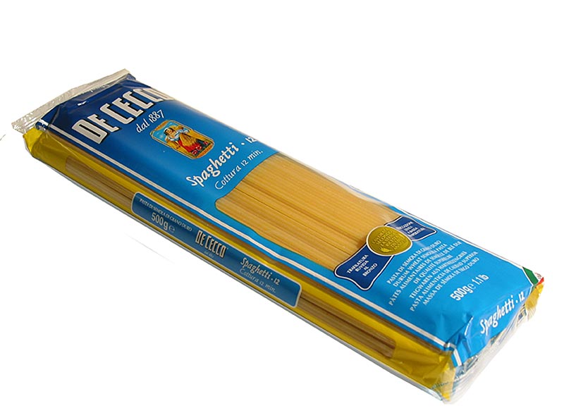De Cecco Spaghetti, No.12, 12 kg, 24 x 500g