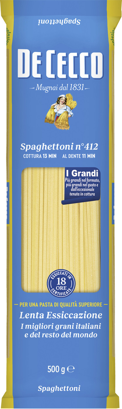 De Cecco Spaghettoni No 412 500G De Cecco Spaghettoni No 412 500G