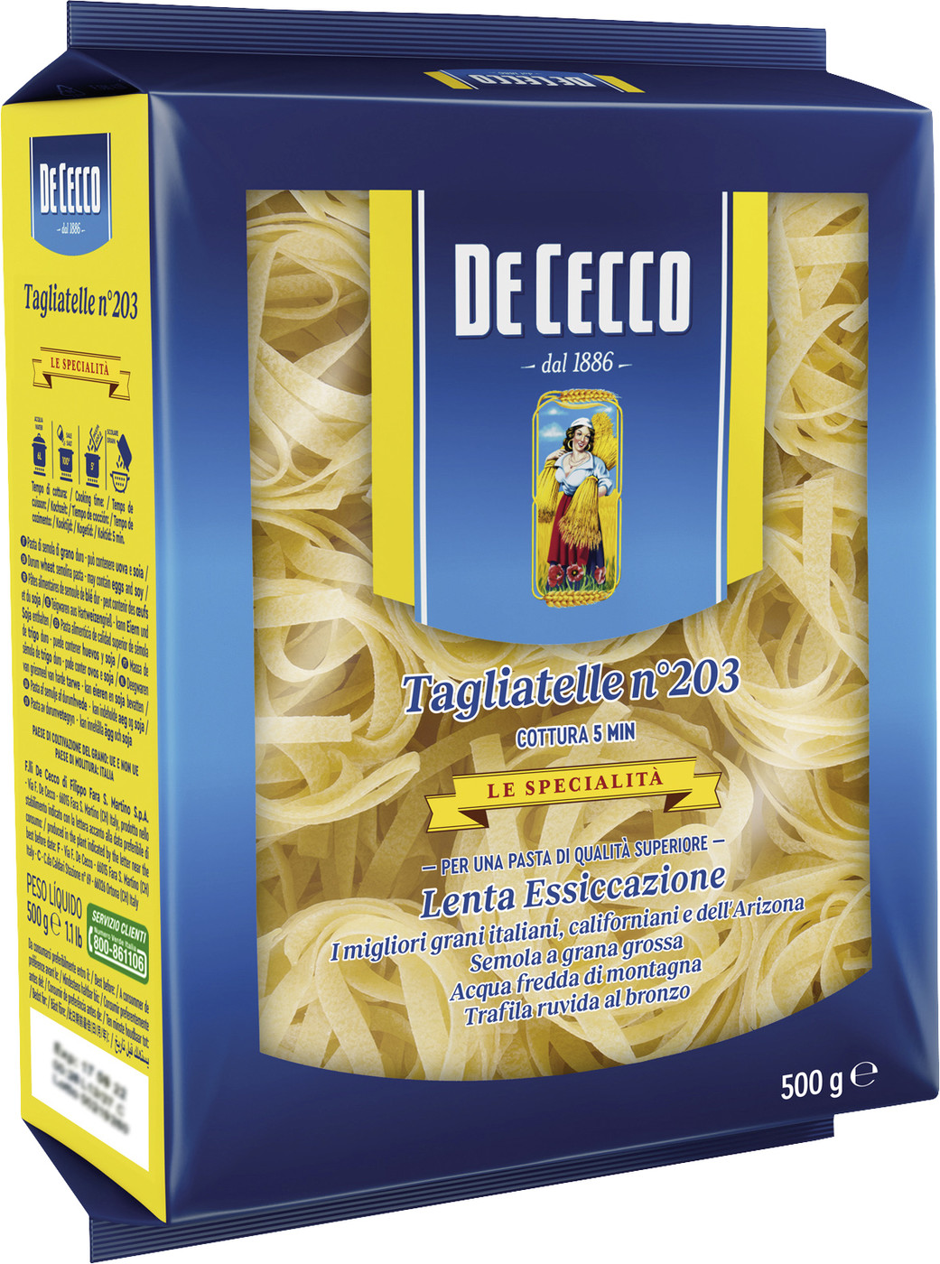 De Cecco Tagliatelle No 203 500G De Cecco Tagliatelle No 203 500G