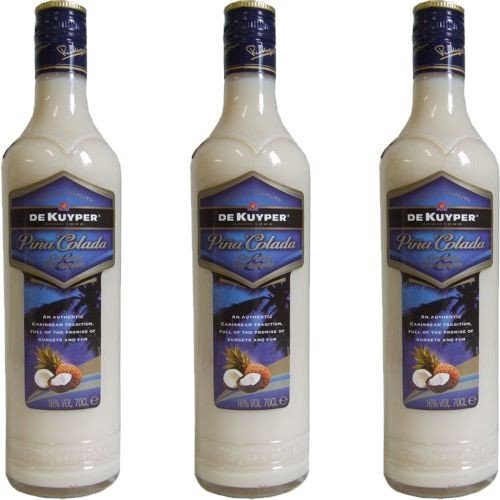 De Kuyper Pina Colada, 3er Set (3 x 0,7L Flasche, 16%) von De Kuyper