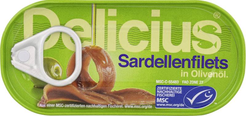 Delicius Sardellenfilets in Olivenöl 46G