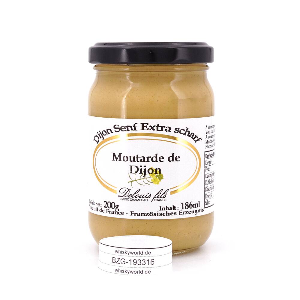 Delouis Fils Dijon Senf Extra scharf 200 g Delouis Fils Dijon Senf Extra scharf 200 g