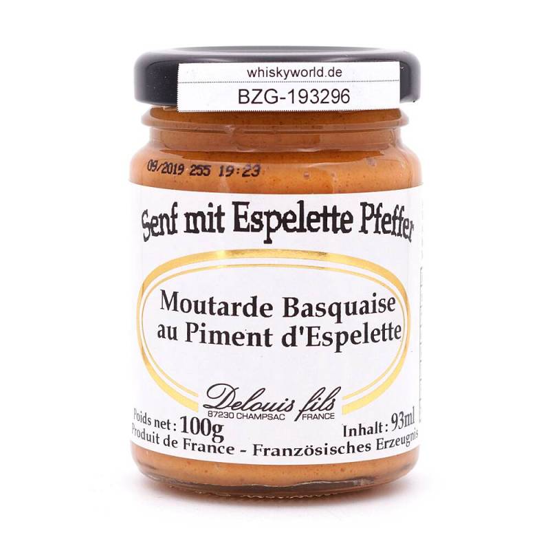 Delouis Fils Senf mit Espelette Pfeffer 100 g