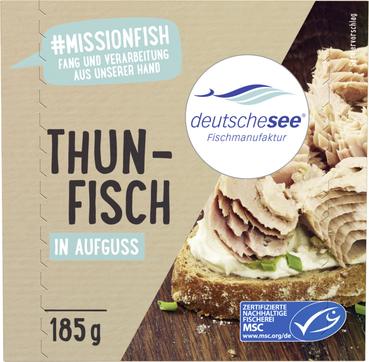 Deutsche See Thunfisch in Aufguss 185G Deutsche See Thunfisch in Aufguss 185G