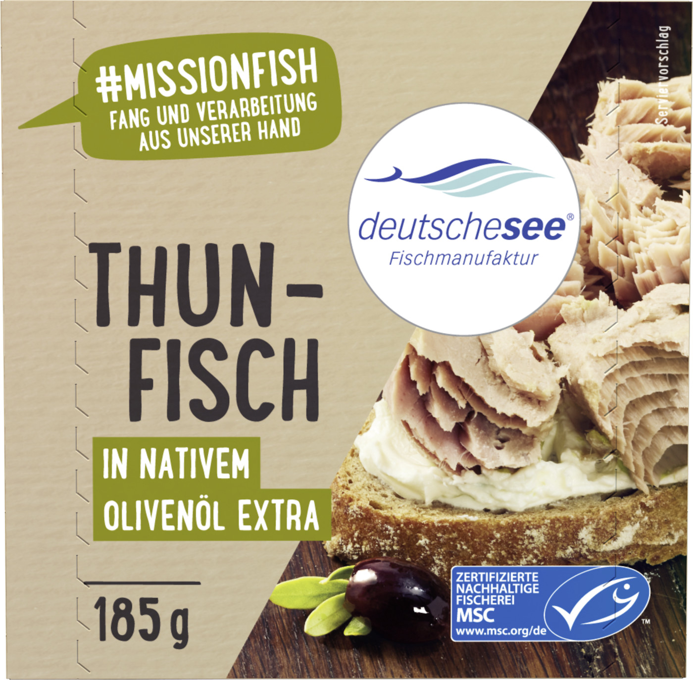 Deutsche See Thunfisch in Olivenöl 185G Deutsche See Thunfisch in Olivenöl 185G
