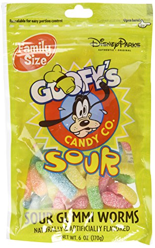 Disney World Parks Goofy Candy Co. Sour Gummi Worms Family Size 6 oz. Bag Sealed - NEW by Disney Disney World Parks Goofy Candy Co. Sour Gummi Worms Family Size 6 oz. Bag Sealed - NEW by Disney