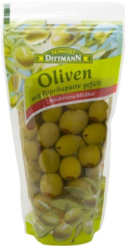 Dittmann Grüne Oliven mit Paprikapaste 270G