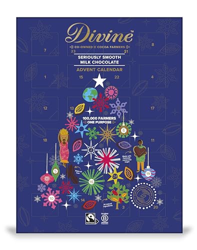 Divine Fair Trade Milk Chocolate Advent Kalender 3 Oz Divine Fair Trade Milk Chocolate Advent Kalender 3 Oz von Divine