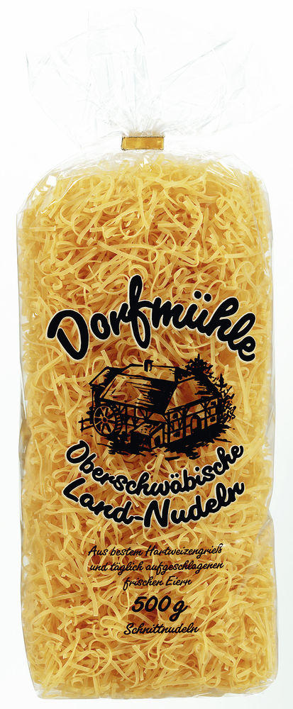 Dorfmühle Oberschwäbische Land-Nudeln Schnittnudeln 2mm 500G Dorfmühle Oberschwäbische Land-Nudeln Schnittnudeln 2mm 500G