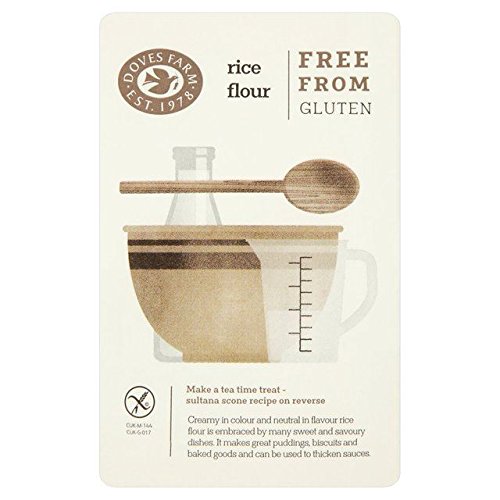 Doves Farm Glutenfreies Mehl 1 Kg Reis - Packung mit 2 Doves Farm Glutenfreies Mehl 1 Kg Reis - Packung mit 2