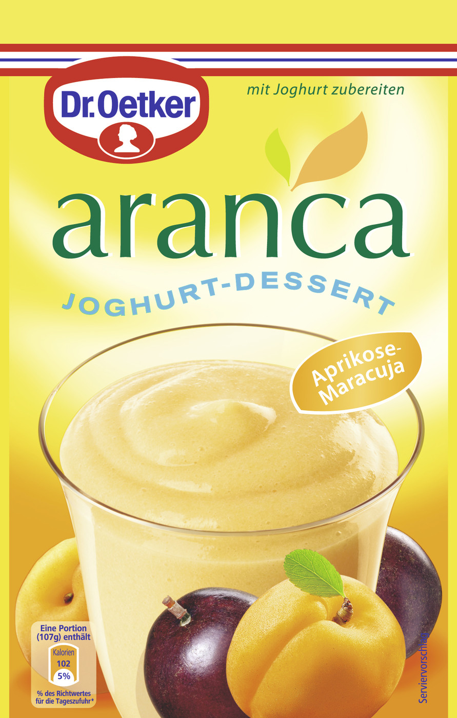 Dr.Oetker Aranca Joghurt-Dessert Aprikose-Maracuja 78G Dr.Oetker Aranca Joghurt-Dessert Aprikose-Maracuja 78G