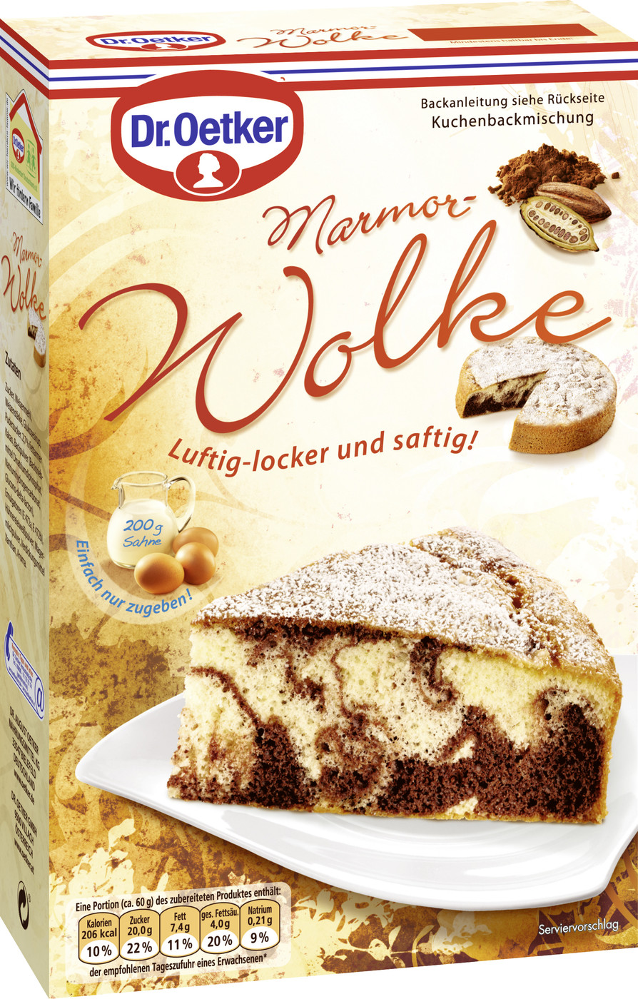 Dr.Oetker Backmischung Marmor-Wolke 455G Dr.Oetker Backmischung Marmor-Wolke 455G