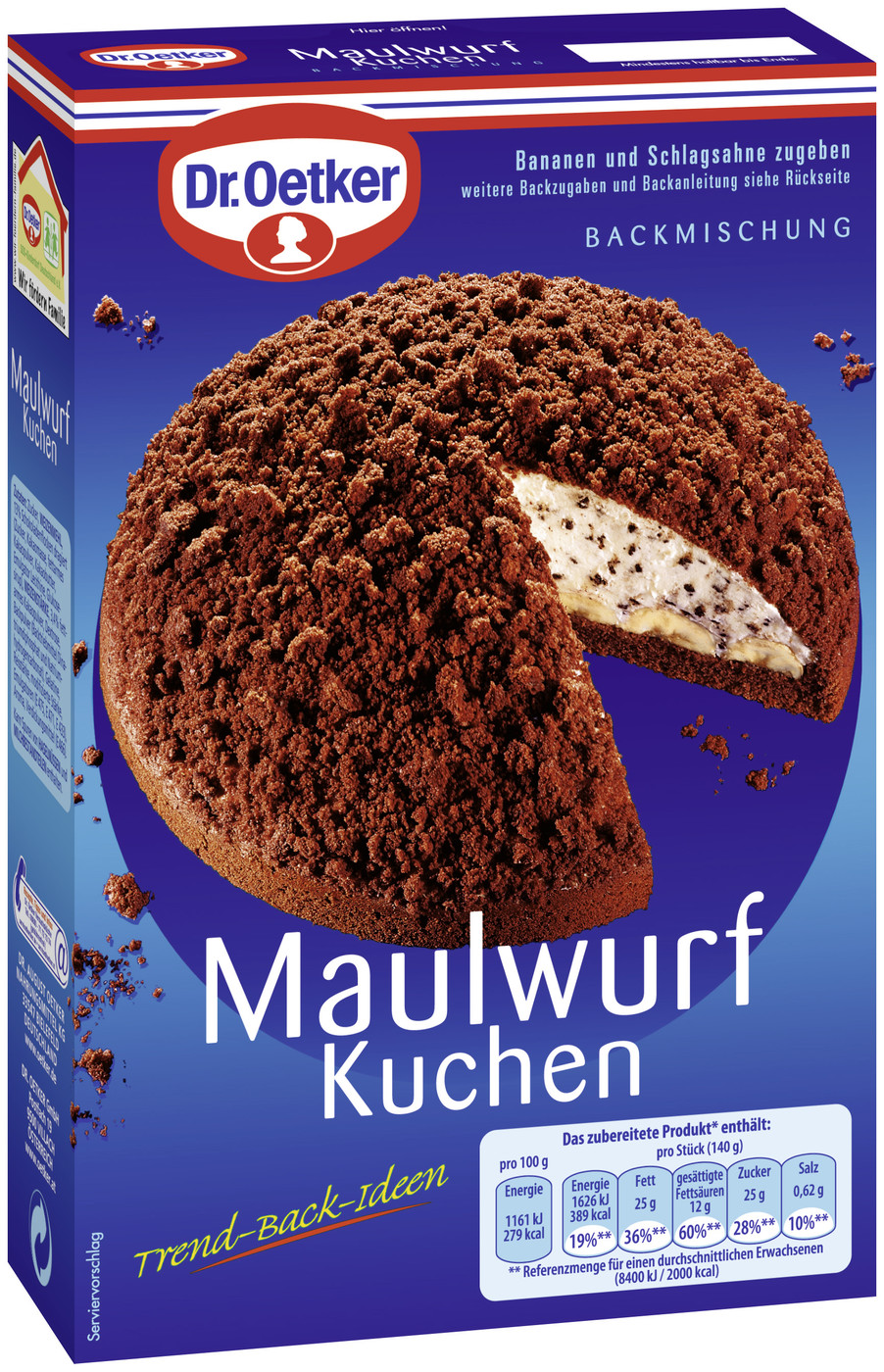 Dr.Oetker Backmischung Maulwurfkuchen 435G