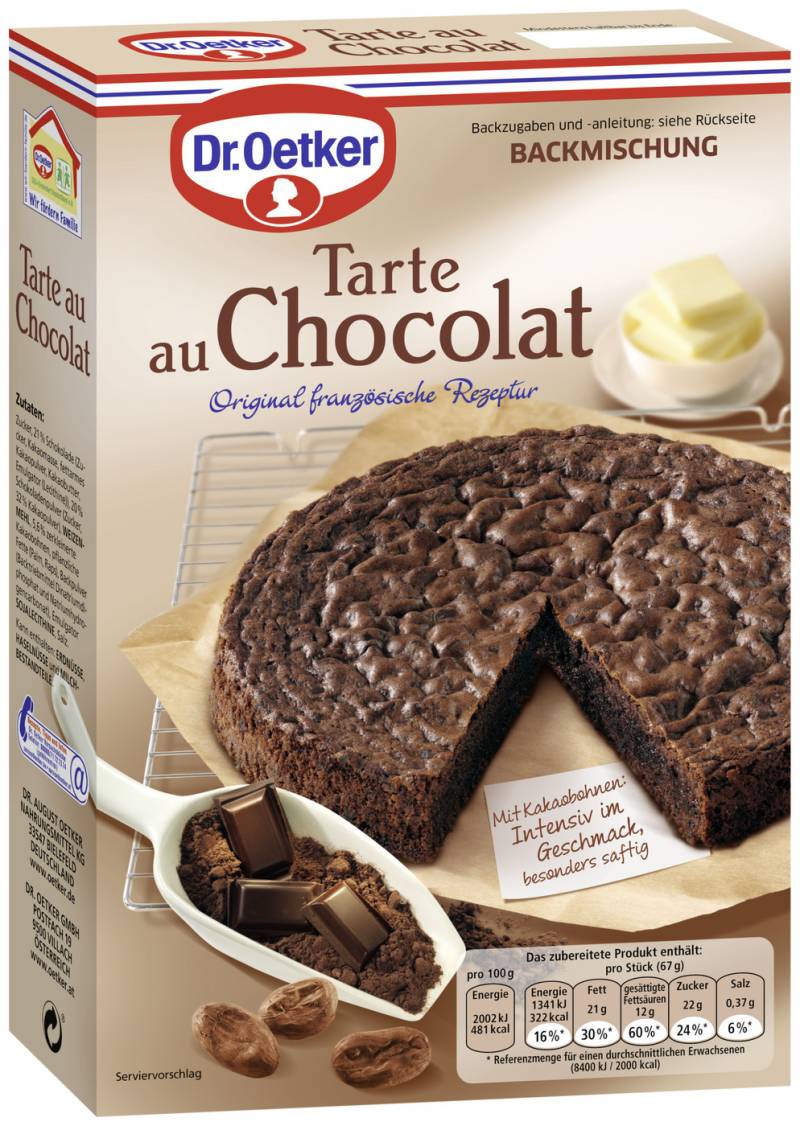 Dr.Oetker Backmischung Tarte au Chocolat 470G