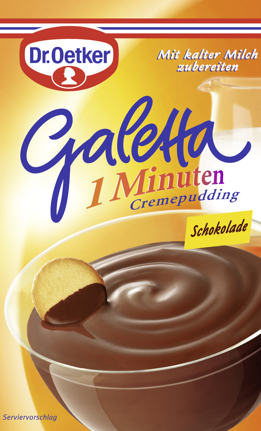 Dr.Oetker Galetta 1 Minuten Cremepudding Schokolade 99G Dr.Oetker Galetta 1 Minuten Cremepudding Schokolade 99G