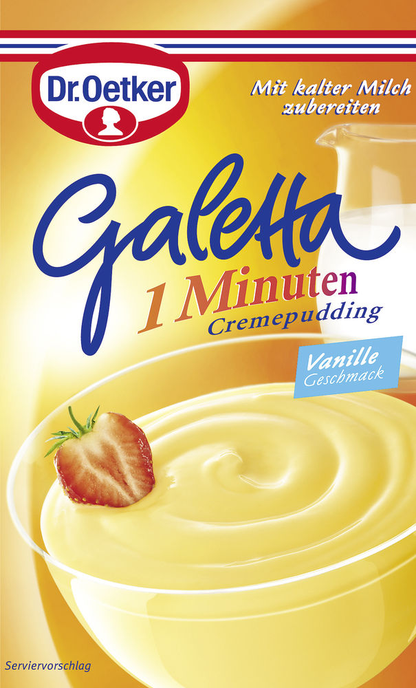 Dr.Oetker Galetta 1 Minuten Cremepudding Vanille Geschmack 80G