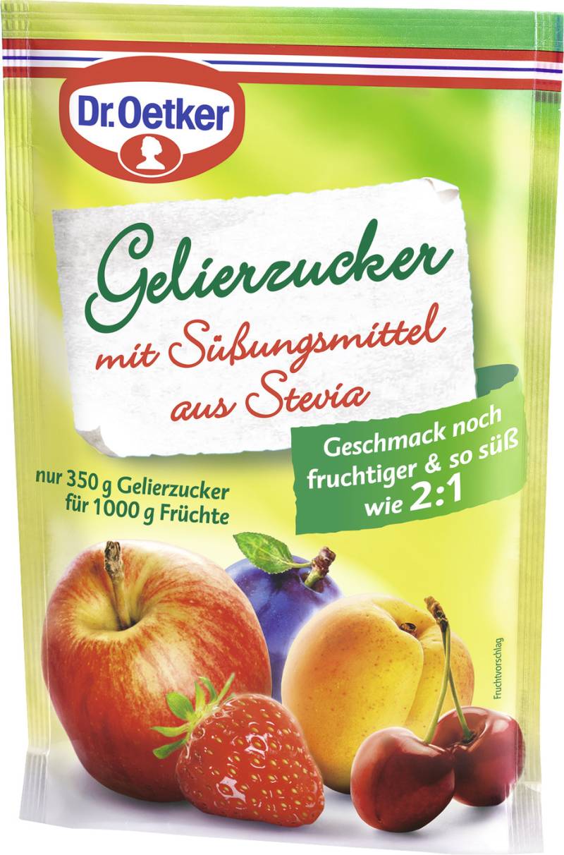 Dr.Oetker Gelierzucker mit Süßungsmittel aus Stevia 350G