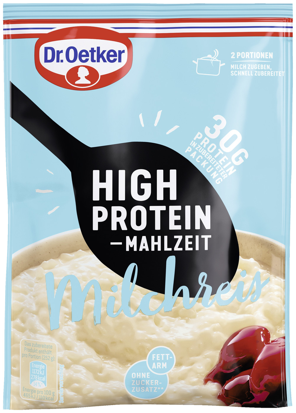 Dr.Oetker High Protein Mahlzeit Milchreis 104G