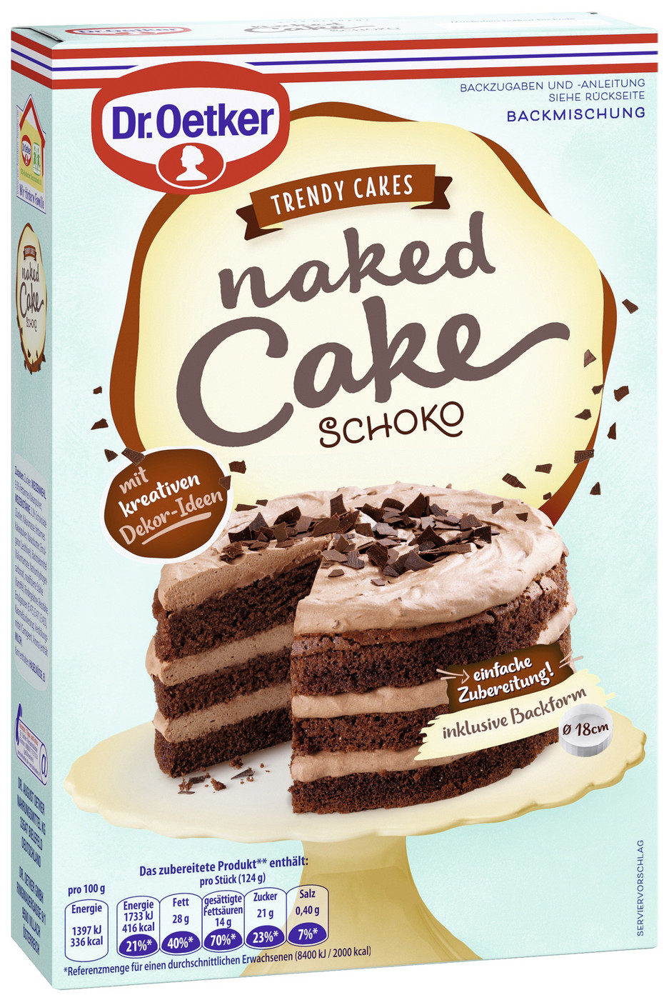 Dr.Oetker Naked Cake Schoko 300G