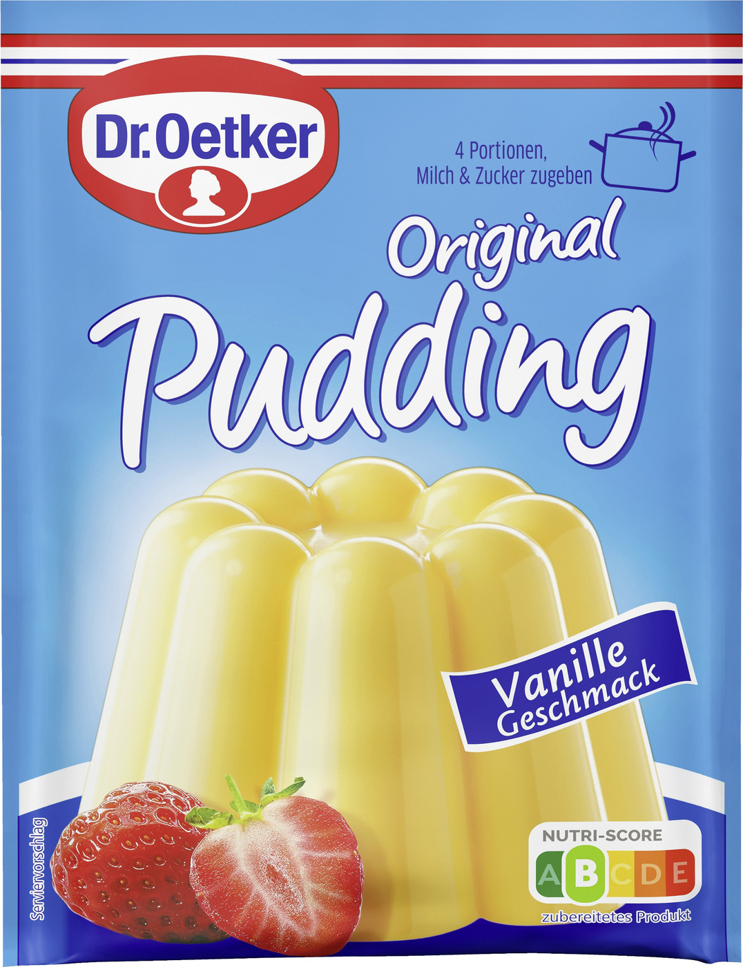 Dr.Oetker Original Pudding Vanille Geschmack für 3 x 500 ml