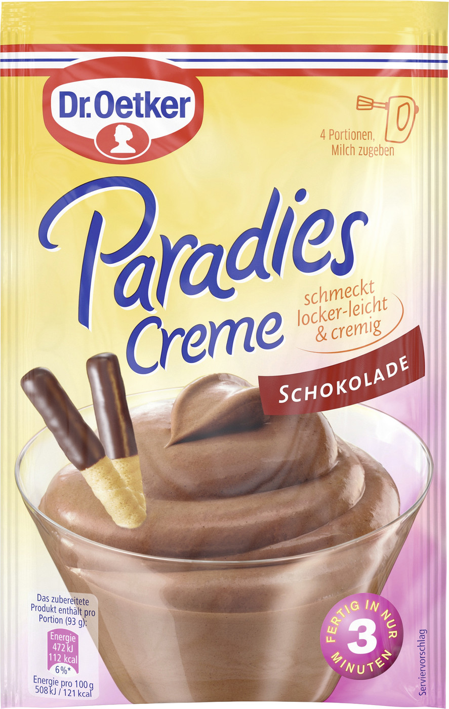 Dr.Oetker Paradies Creme Schokolade 74G