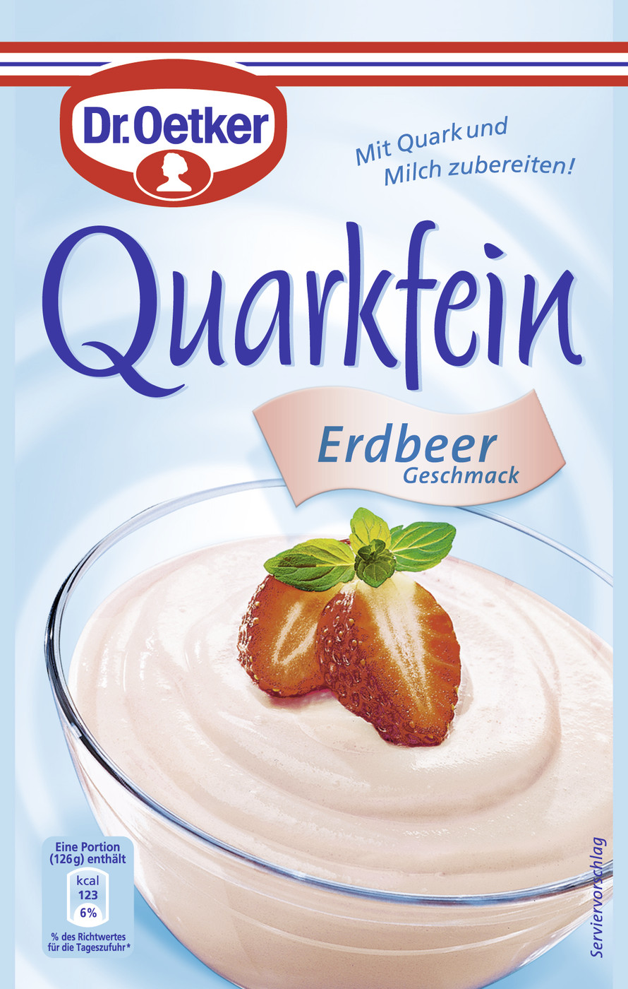 Dr.Oetker Quarkfein Erdbeer Geschmack 56G