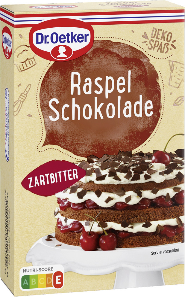 Dr.Oetker Raspel Schokolade zartbitter 100G