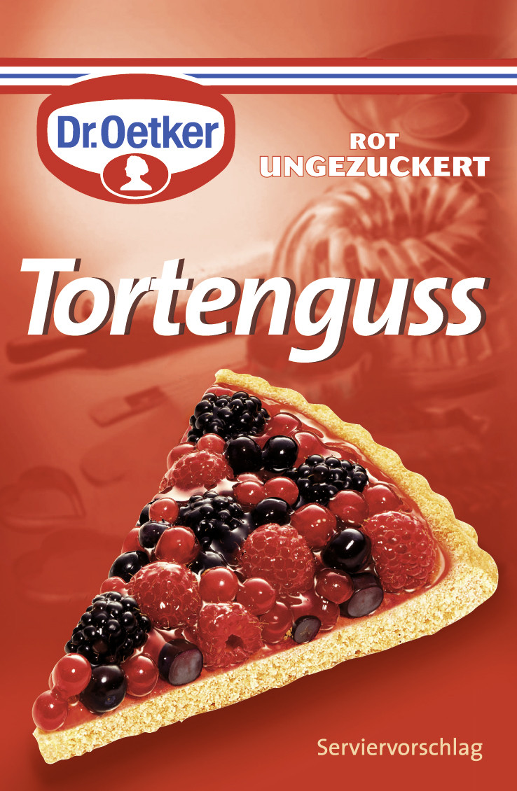 Dr.Oetker Tortenguss rot ungezuckert 3ST 36G