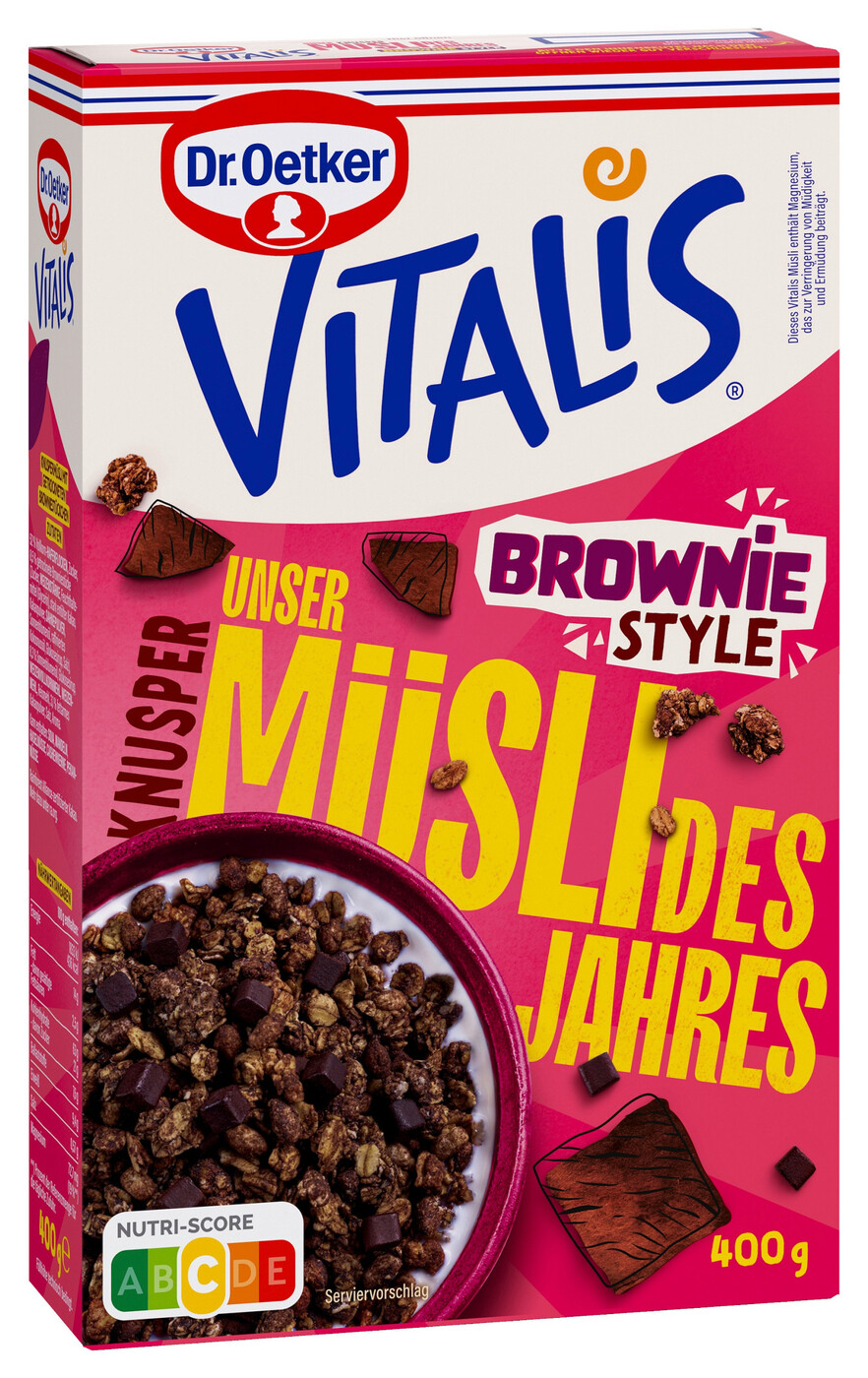 Dr.Oetker Vitalis Mischung des Jahres Knusper Brownie Style 400G Dr.Oetker Vitalis Mischung des Jahres Knusper Brownie Style 400G
