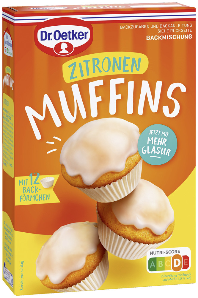 Dr.Oetker Zitronen Muffins 455G
