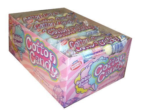 Dubble Bubble Cotton Candy Kaugummi, 5 Stück pro Hülle, 36 Stück Dubble Bubble Cotton Candy Kaugummi, 5 Stück pro Hülle, 36 Stück