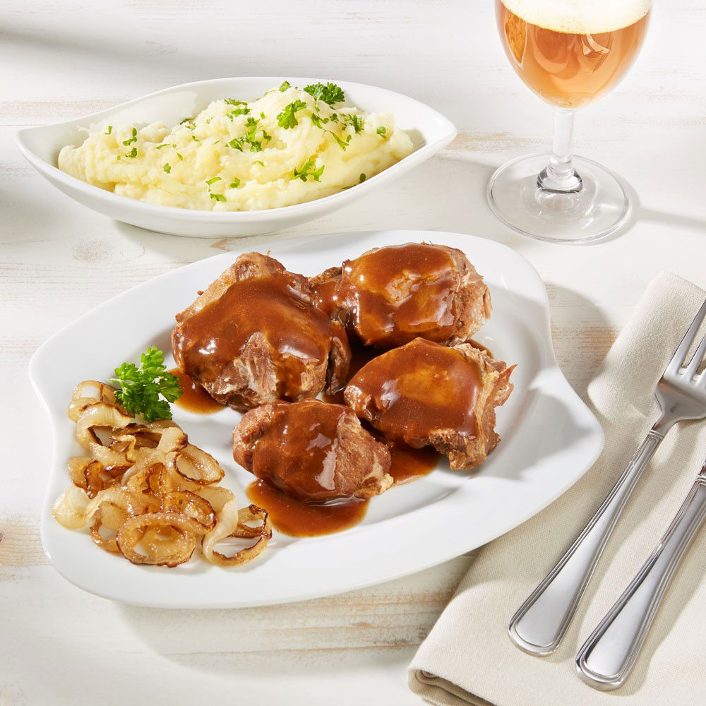 Dürrröhrsdorfer Schweinebäckchen in Biersauce von Dürrröhrsdorfer