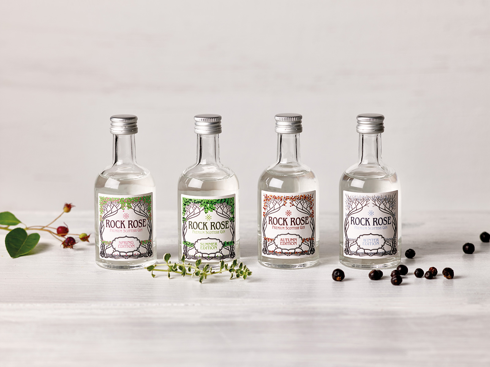 Dunnet Bay Distillery Rock Rose Miniatur Season Gift Pack Dunnet Bay Distillery Rock Rose Miniatur Season Gift Pack