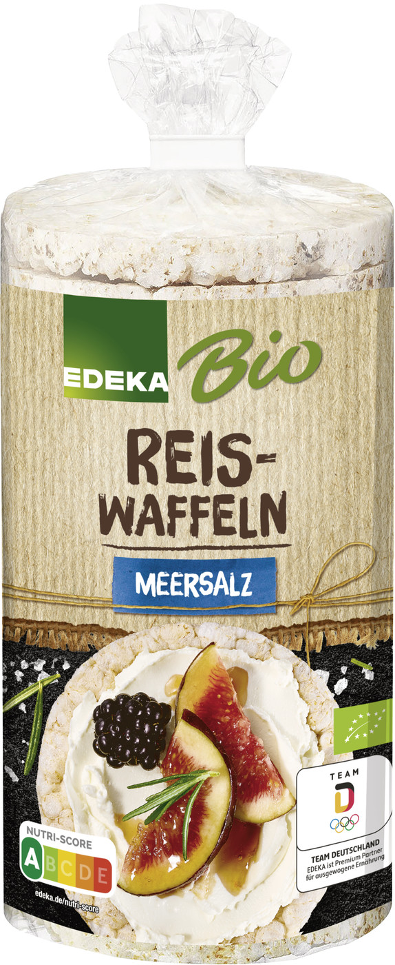 EDEKA Bio Reiswaffeln mit Meersalz 100G EDEKA Bio Reiswaffeln mit Meersalz 100G