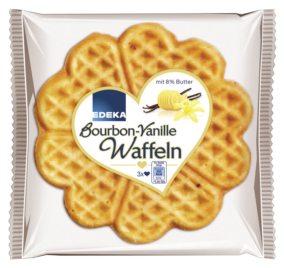 EDEKA Bourbon-Vanille Waffeln 3ST 165G EDEKA Bourbon-Vanille Waffeln 3ST 165G