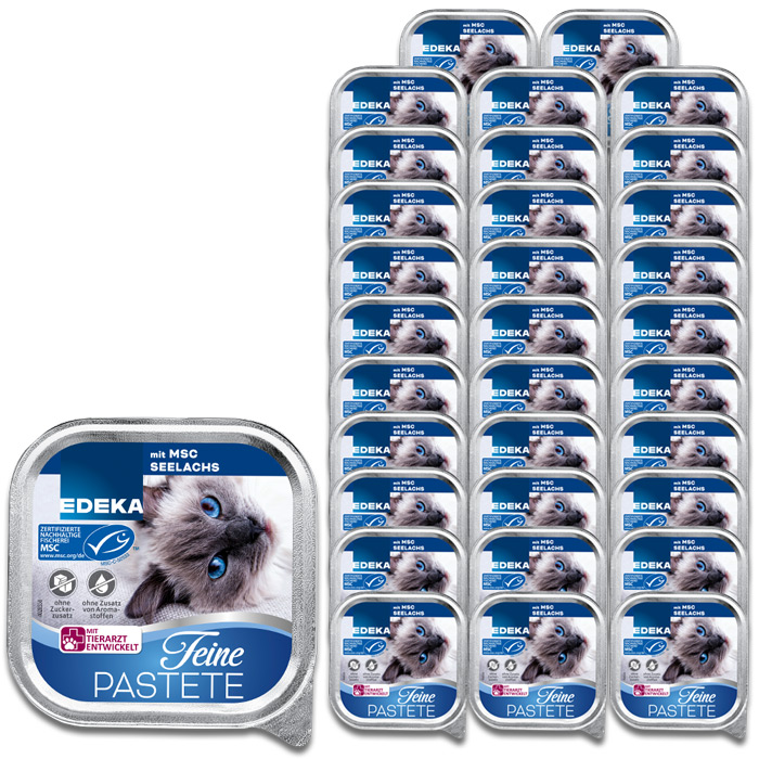EDEKA Feine Pastete mit MSC Seelachs 32x100G EDEKA Feine Pastete mit MSC Seelachs 32x100G