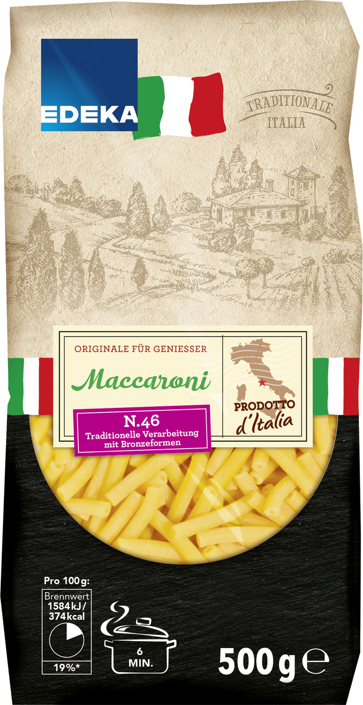 EDEKA Italia Nudeln Maccaroni 500G EDEKA Italia Nudeln Maccaroni 500G
