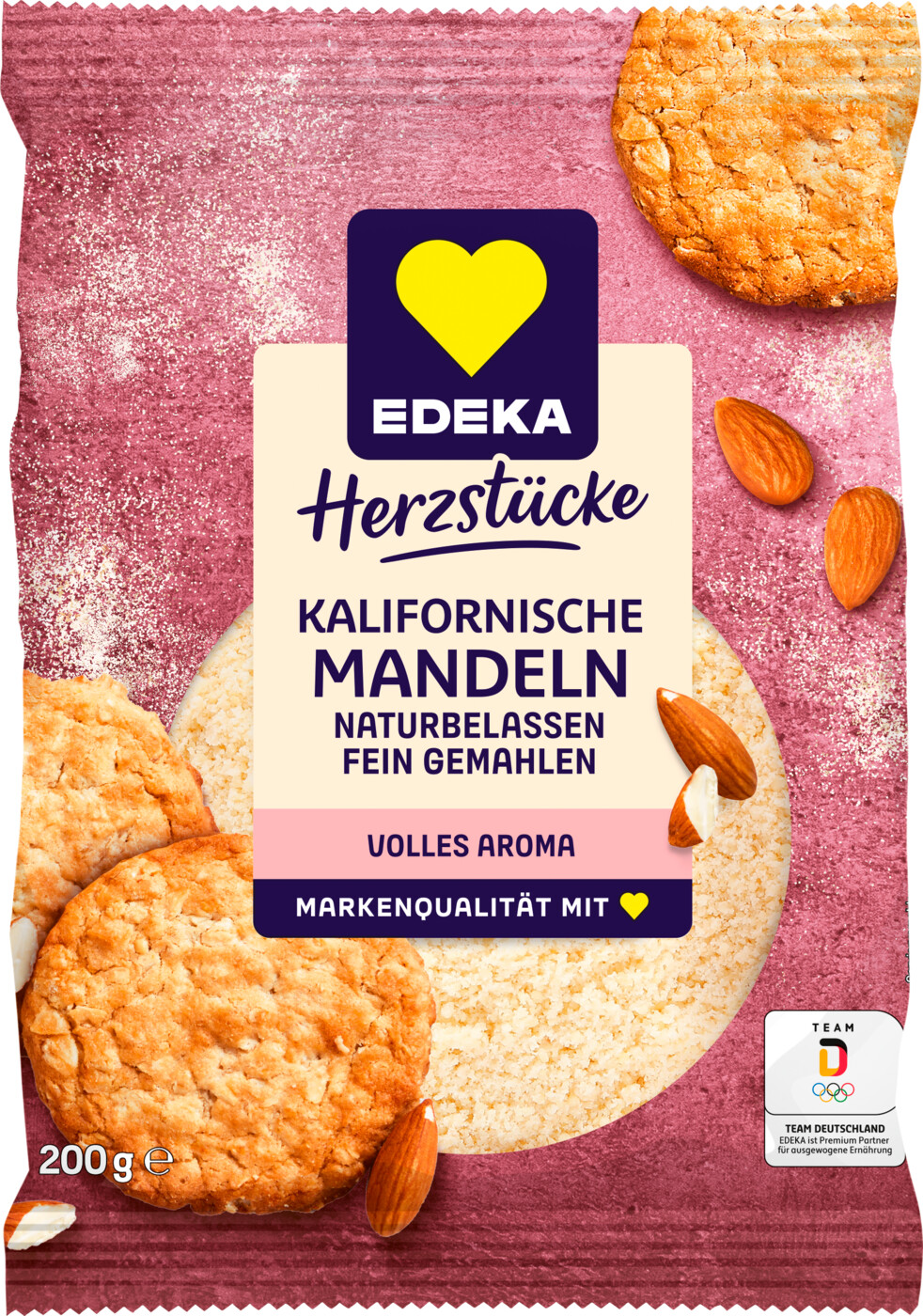 EDEKA Kalifornische Mandeln naturbelassen, fein gemahlen 200G