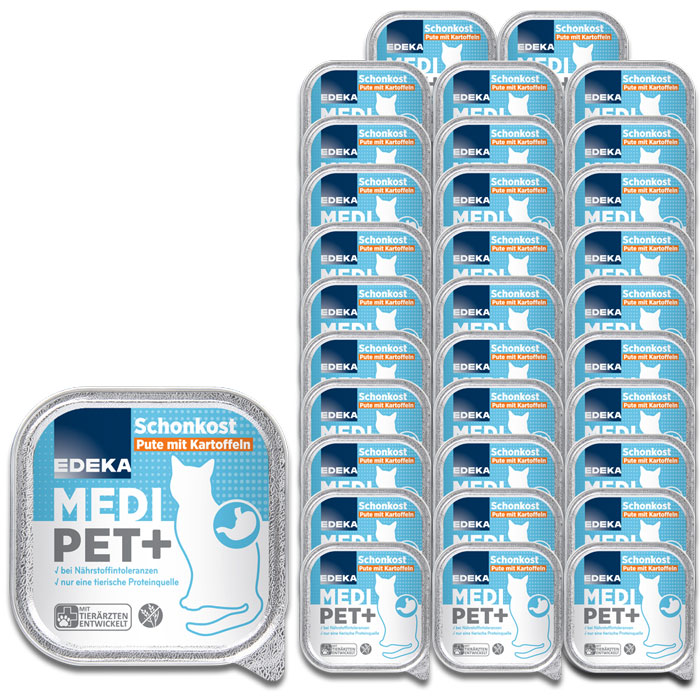 EDEKA Medi Pet Schonkost Pute mit Kartoffeln 32x100G EDEKA Medi Pet Schonkost Pute mit Kartoffeln 32x100G