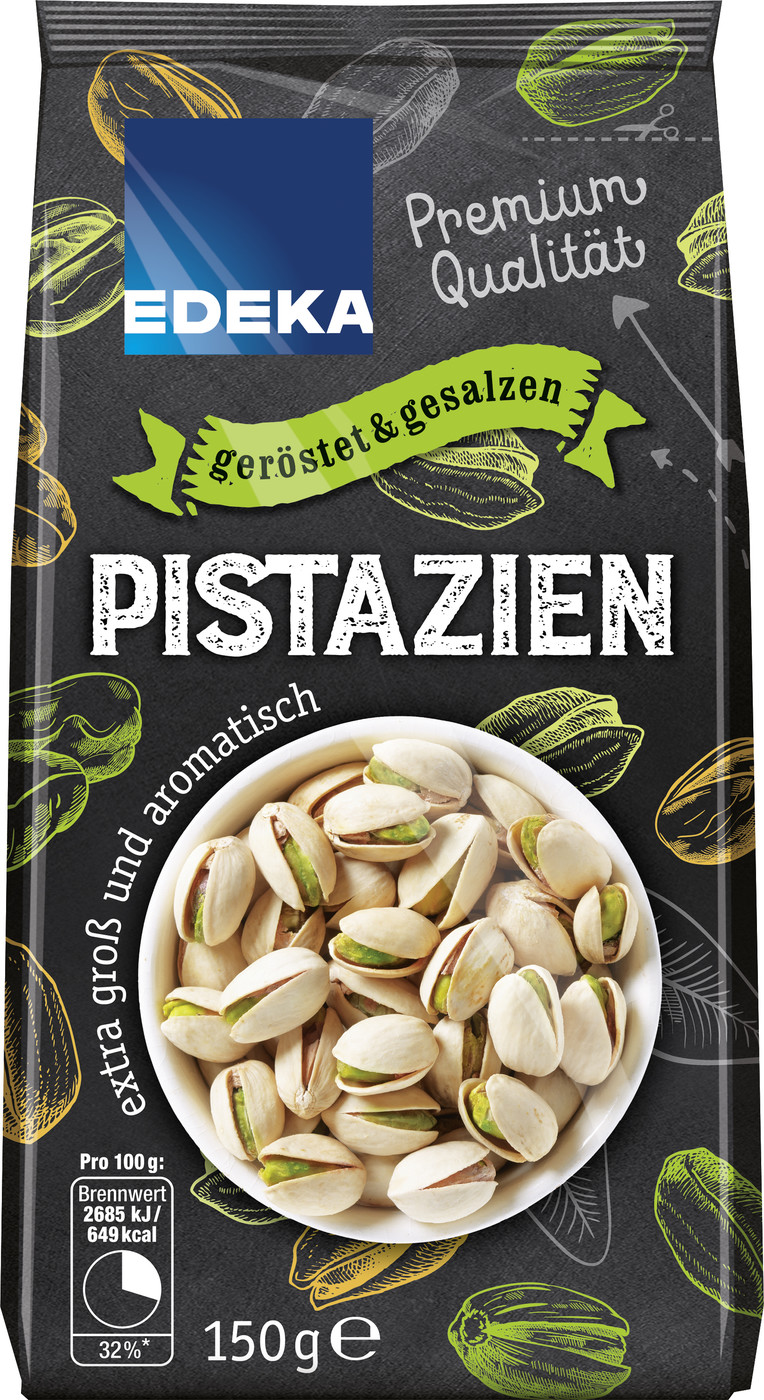 EDEKA Pistazien geröstet & gesalzen 150G EDEKA Pistazien geröstet & gesalzen 150G