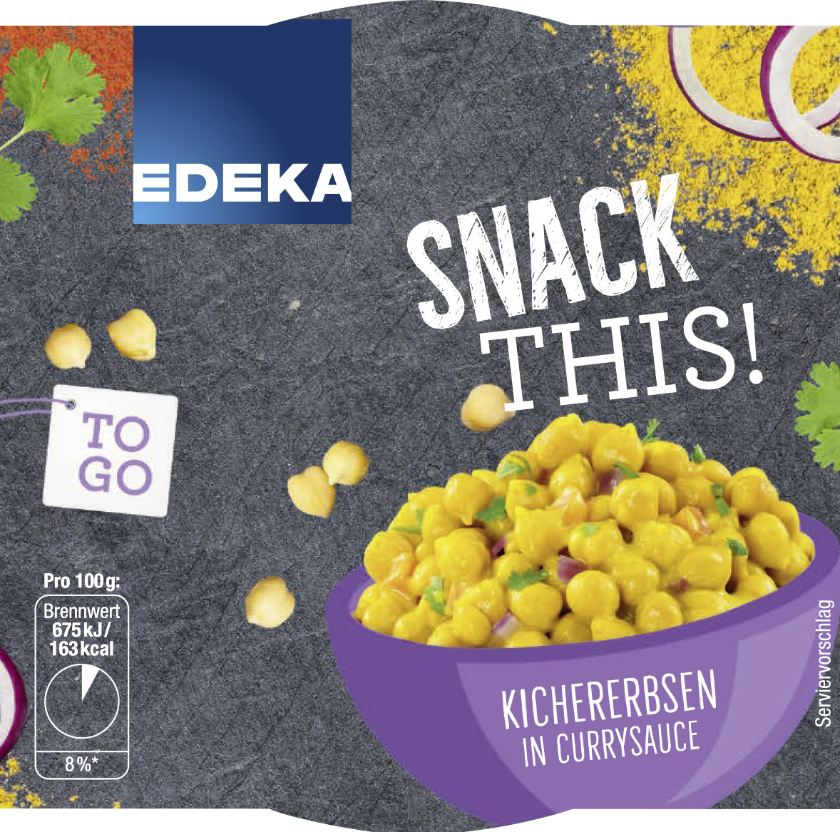 EDEKA Snack This! Kichererbsen in Currysauce 160G