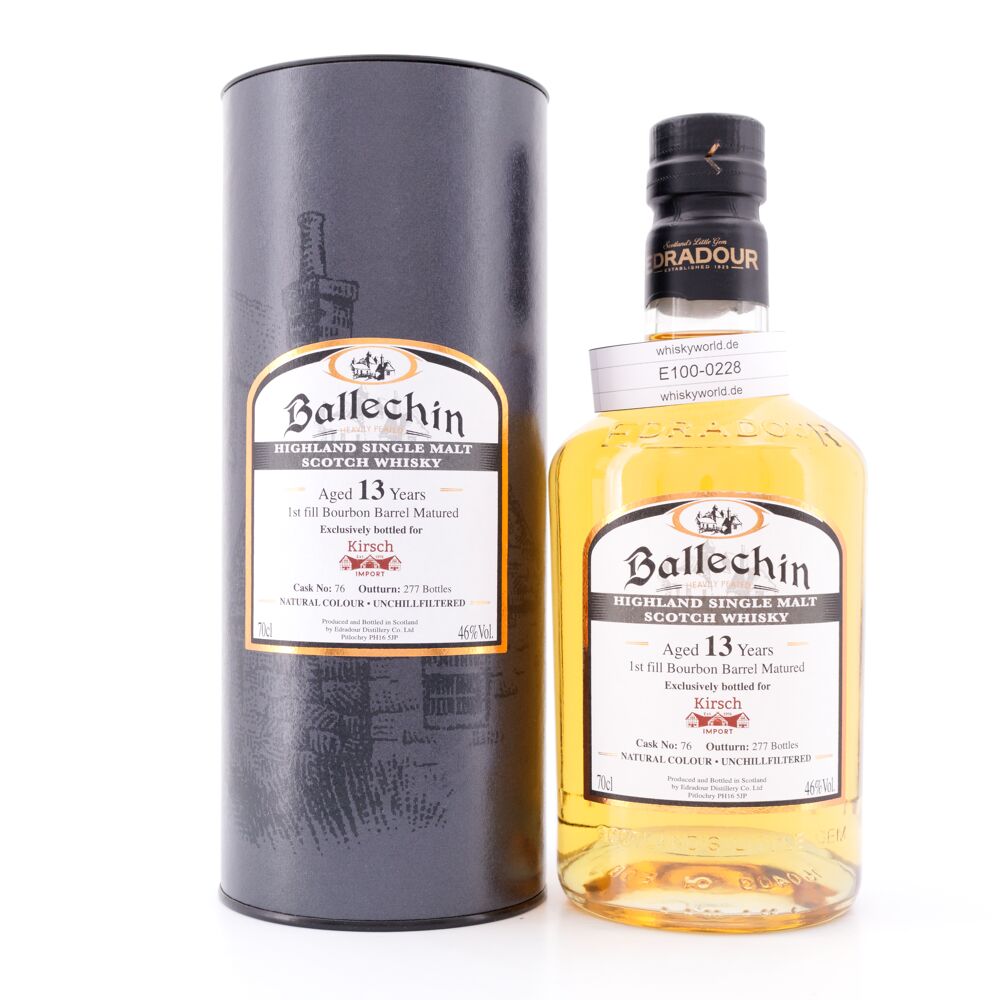 Edradour Ballechin 13 Jahre Bourbon Cask 1st fill 0,70 L/ 46.0% vol