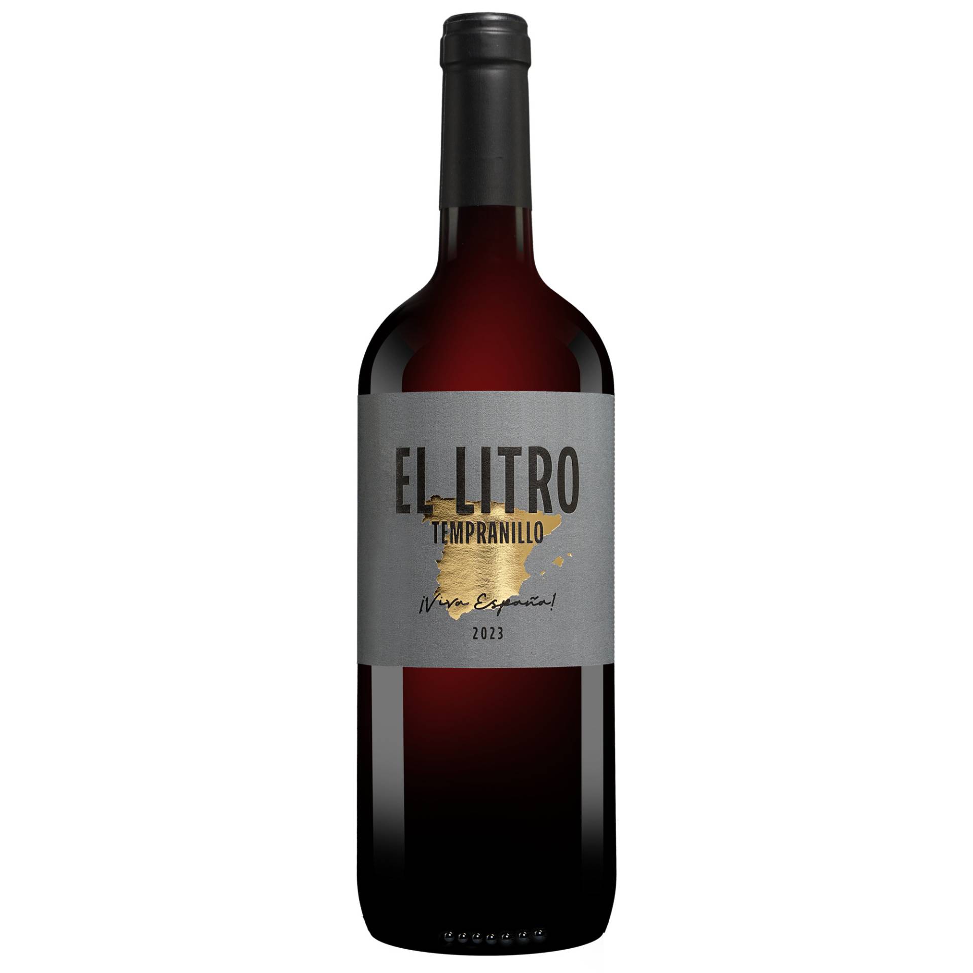 El Litro Tempranillo - 1,0 L. 2023  1L 13.5% Vol. Rotwein Trocken aus Spanien von Hammeken Cellars
