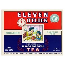 Eleven O'clock Bio-Rooibosch-Tee, glutenfrei, 80 Beutel, 5 Stück Eleven O'clock Bio-Rooibosch-Tee, glutenfrei, 80 Beutel, 5 Stück von Eleven O'Clock Tea