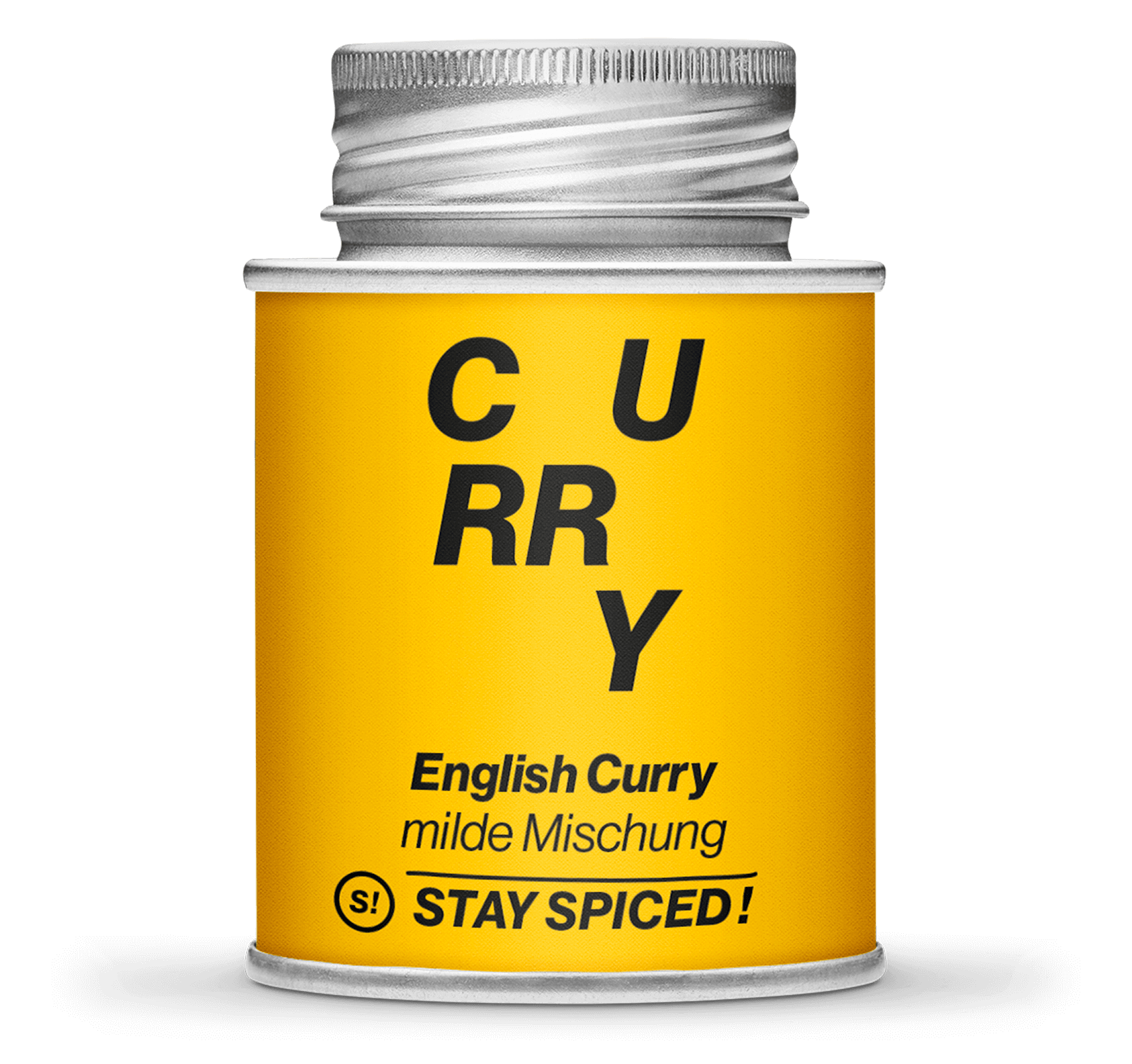 English Curry, feine milde Mischung, 170ml Schraubdose English Curry, feine milde Mischung, 170ml Schraubdose