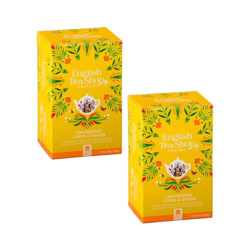 English Tea Shop® | Bio-Aufguss aus Zitronengras, Ingwer und Zitrusfrüchten natürlich ohne Koffein - 2 x 20 Beutel (60 Gr) von Generico