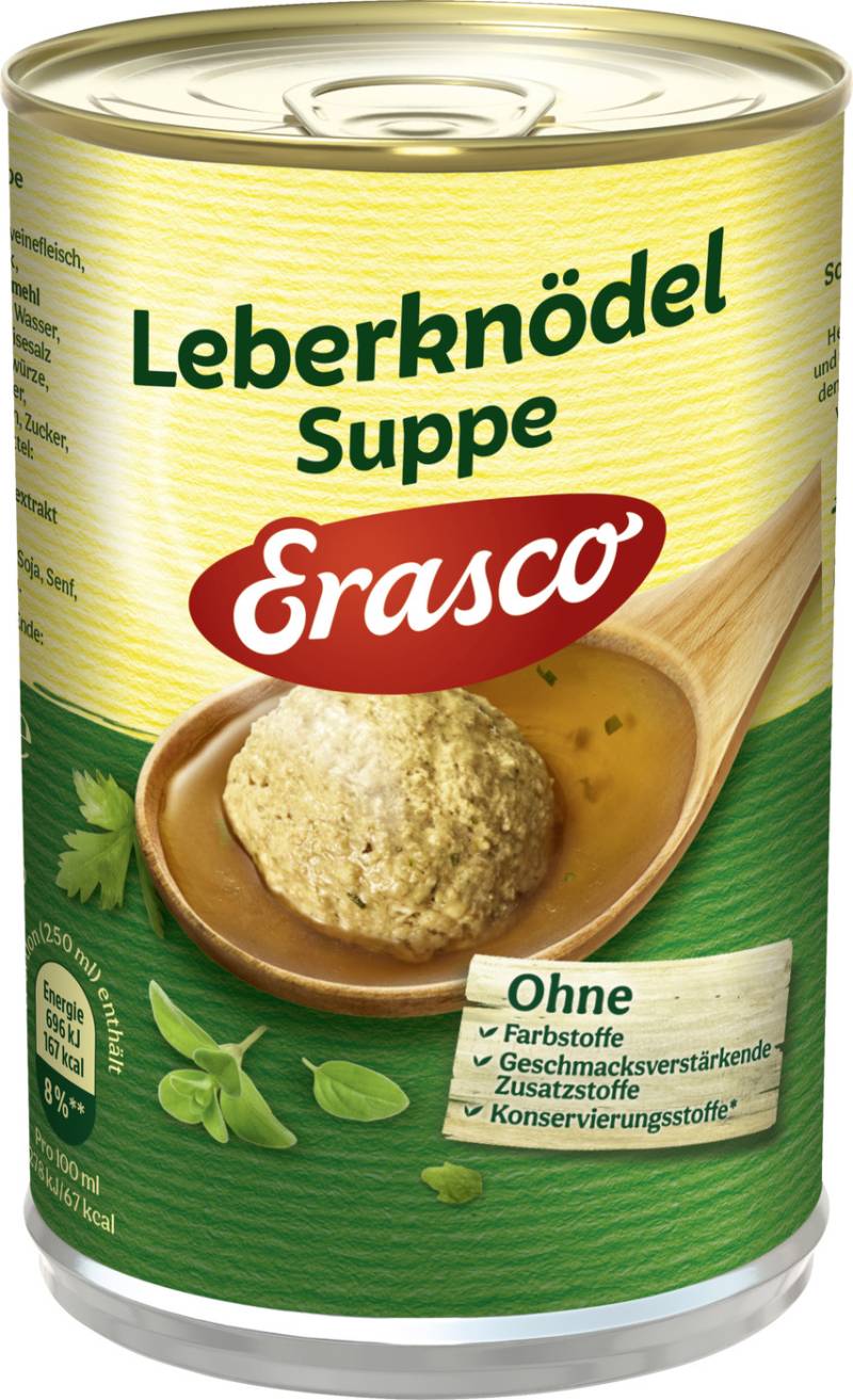 Erasco Leberknödel Suppe 395ML