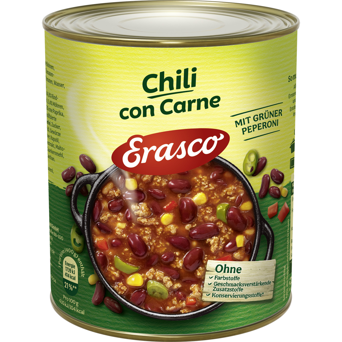 Erasco Chili con Carne 800G Erasco Chili con Carne 800G
